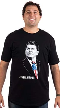 Tall Tee: I Smell Hippies | Funny Conservative Merica USA T-Shirt-(Tall,L) Black -T-Shirt Store 41vPUrdIzcL