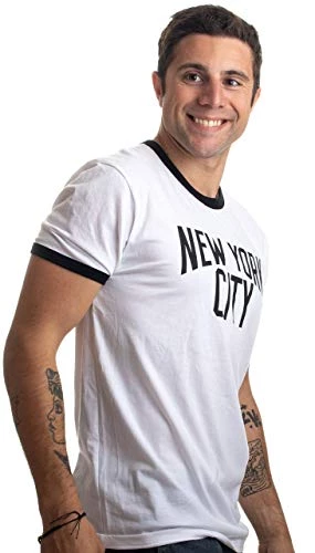 New York City | Iconic NYC Lennon Ringer Vintage Retro Style Men Women T-Shirt 5 New York City | Iconic NYC Lennon Ringer Vintage Retro Style Men Women T-Shirt - Image 3