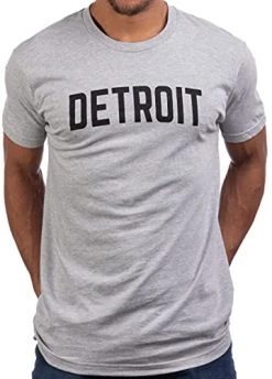 Detroit | Classic Retro City Grey Blue Red Black Detroiter 313 Cool Michigan Men Women T-Shirt