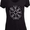 Vegvisir | Nordic Viking Rune Compass Norse Germanic Icelandic Pagan Magic Symbol Women Top T-Shirt -T-Shirt Store 41vs61hafjL