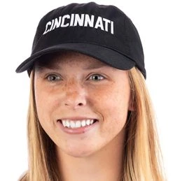Cincinnati | Classic Retro Red Black Blue Ohio City Pride Newport Fan Men Women Dad Hat Cap -T-Shirt Store 41xOyL0HRWL