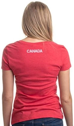 Canada Pride | Vintage Style, Retro Canadian Maple Leaf Women's V-Neck T-Shirt 8 Canada Pride | Vintage Style, Retro Canadian Maple Leaf Women's V-Neck T-Shirt -T-Shirt Store 41xuG18HoML 1