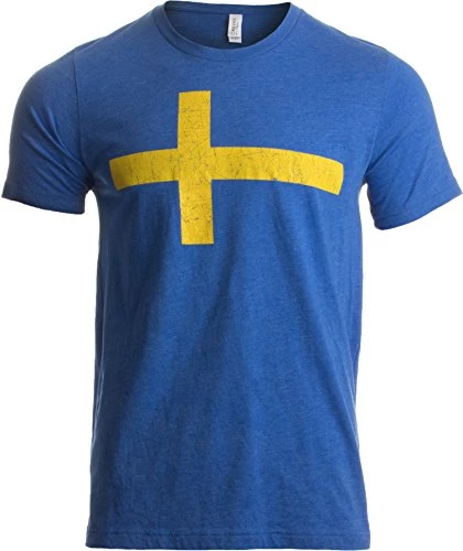 Swedish Flag | Vintage Style, Retro-Feel Sweden Flag & Kronor Unisex T-Shirt 3 Swedish Flag | Vintage Style, Retro-Feel Sweden Flag & Kronor Unisex T-Shirt