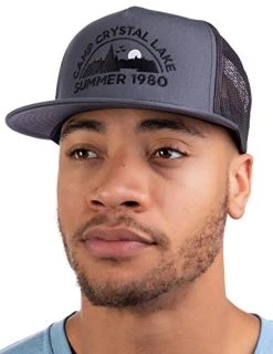 Camp Crystal Lake, Summer 1980 | Funny 80s Retro Vintage Movie Horror Cap Hat Grey/Black 6 Camp Crystal Lake, Summer 1980 | Funny 80s Retro Vintage Movie Horror Cap Hat Grey/Black -T-Shirt Store 41yKsoOXY9L