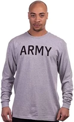 Army PT Style Shirt | U.S. Military Physical Training Infantry Workout Long Sleeve T-Shirt 12 Army PT Style Shirt | U.S. Military Physical Training Infantry Workout Long Sleeve T-Shirt -T-Shirt Store 41ynkCDvPL. AC 1
