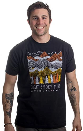 Great Smoky Mountains National Park | Smokie Poster Decal Art Men Women T-Shirt 4 Great Smoky Mountains National Park | Smokie Poster Decal Art Men Women T-Shirt - Image 2