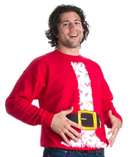 Santa Claus Costume | Novelty Christmas Sweater, Holiday Crewneck Sweatshirt 4 Santa Claus Costume | Novelty Christmas Sweater, Holiday Crewneck Sweatshirt - Image 2