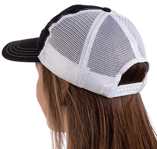 Ann Arbor T-shirt Co. Baseball Mom Hat | Cute Team Color Fan Cap For Women - Black 3 Ann Arbor T-shirt Co. Baseball Mom Hat | Cute Team Color Fan Cap For Women - Black - Image 2