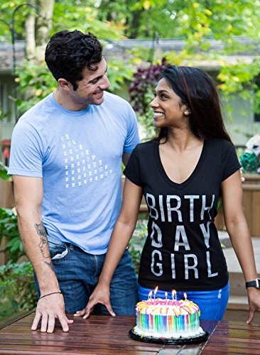 Birthday Girl | Black Or Pink Cute Sexy B-Day Bar Crawl Party V-Neck T-Shirt 5 Birthday Girl | Black Or Pink Cute Sexy B-Day Bar Crawl Party V-Neck T-Shirt - Image 3