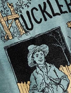 Adventures Of Huckleberry Finn | Vintage Mark Twain Book Cover Reader Reading Women's V-Neck Club T-Shirt -(Vneck,M) Heather Sage 10 Adventures Of Huckleberry Finn | Vintage Mark Twain Book Cover Reader Reading Women's V-Neck Club T-Shirt -(Vneck,M) Heather Sage -T-Shirt Store 517XT4plTPL