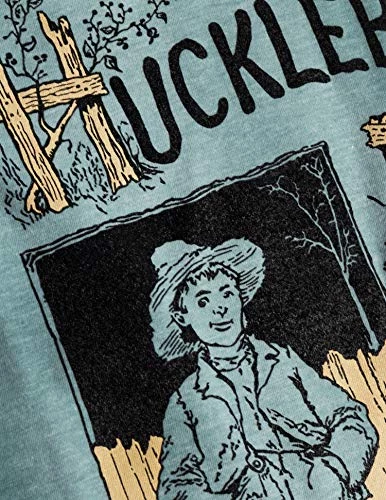 Adventures Of Huckleberry Finn | Vintage Mark Twain Book Cover Reader Reading Women's V-Neck Club T-Shirt -(Vneck,M) Heather Sage 6 Adventures Of Huckleberry Finn | Vintage Mark Twain Book Cover Reader Reading Women's V-Neck Club T-Shirt -(Vneck,M) Heather Sage - Image 4