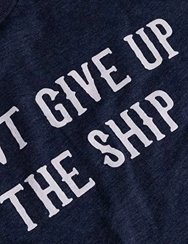 Don't Give Up The Ship & U.S. Sleeve Flag | Naval Veteran Sailor Style Navy Blue Graphic T-Shirt 6 Don't Give Up The Ship & U.S. Sleeve Flag | Naval Veteran Sailor Style Navy Blue Graphic T-Shirt - Image 5