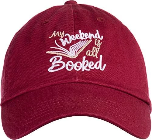 Ann Arbor T-shirt Co. My Weekend Is All Booked | Funny Cute Book Club Reader Reading Women's Baseball Dad Hat 8 Ann Arbor T-shirt Co. My Weekend Is All Booked | Funny Cute Book Club Reader Reading Women's Baseball Dad Hat - Image 6