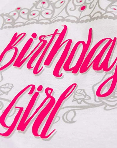 Birthday Girl Princess | Princess Party Tiara B-Day Top Girly Ruffle T-Shirt - (Ruffle,M) White 6 Birthday Girl Princess | Princess Party Tiara B-Day Top Girly Ruffle T-Shirt - (Ruffle,M) White - Image 4