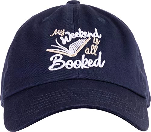 Ann Arbor T-shirt Co. My Weekend Is All Booked | Funny Cute Book Club Reader Reading Women's Baseball Dad Hat 3 Ann Arbor T-shirt Co. My Weekend Is All Booked | Funny Cute Book Club Reader Reading Women's Baseball Dad Hat