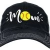 Ann Arbor T-shirt Co. Softball Mom Hat | Cute Team Color Fan Cap For Women Black Red Blue Green Purple - Black 2 Ann Arbor T-shirt Co. Softball Mom Hat | Cute Team Color Fan Cap For Women Black Red Blue Green Purple - Black -T-Shirt Store 51B72R4korL