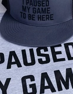 I Paused My Game To Be Here | Funny Video Gamer Humor Joke Hat And Tee Bundle -T-Shirt Store 51C0Hn3KuML