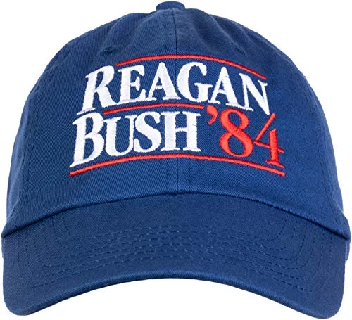 Reagan Bush '84 | Vintage Style Conservative Republican GOP Baseball Cap Dad Hat Royal Blue 4 Reagan Bush '84 | Vintage Style Conservative Republican GOP Baseball Cap Dad Hat Royal Blue - Image 2