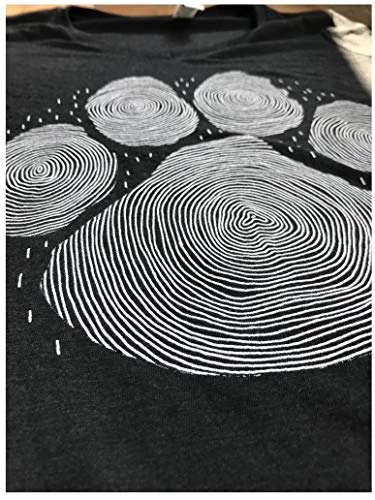 Paw Print Line Art | Cool Cute Dog Cat Illustration V-Neck T-Shirt For Women 6 Paw Print Line Art | Cool Cute Dog Cat Illustration V-Neck T-Shirt For Women - Image 4