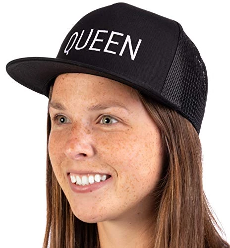 Ann Arbor T-shirt Co. King & Queen Matching Hats | Couples Caps For Mr. Mrs. Husband Wife Boyfriend Girlfriend 5 Ann Arbor T-shirt Co. King & Queen Matching Hats | Couples Caps For Mr. Mrs. Husband Wife Boyfriend Girlfriend - Image 3