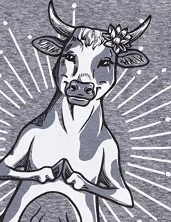 Namooste | Cute, Funny Silly Yoga 4H Cow Namaste Workout Racerback Tank Top For Women-(Racerback,M) -T-Shirt Store 51EHgFreneL 1