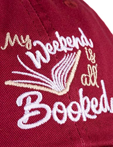 Ann Arbor T-shirt Co. My Weekend Is All Booked | Funny Cute Book Club Reader Reading Women's Baseball Dad Hat 6 Ann Arbor T-shirt Co. My Weekend Is All Booked | Funny Cute Book Club Reader Reading Women's Baseball Dad Hat - Image 4
