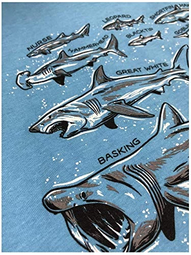 Shark Species | Ocean Week Fan Theme Birthday Party Dad Mom Men Women T-Shirt 7 Shark Species | Ocean Week Fan Theme Birthday Party Dad Mom Men Women T-Shirt - Image 5