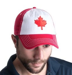 Canada Maple Leaf Hat | Canadian Pride Embroidered Adult Twill Baseball Cap -T-Shirt Store 51IE0y5XkoL