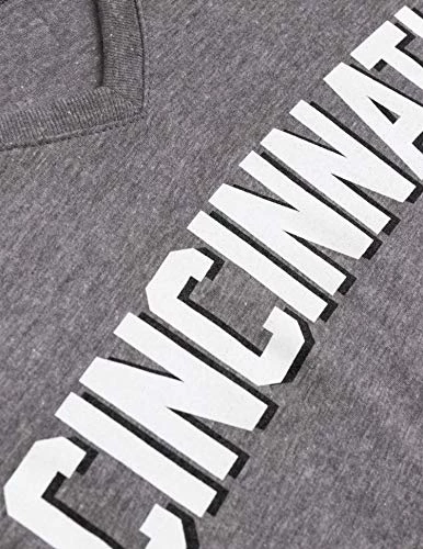 Cincinnati | Classic Retro Black Red Blue Grey Ohio City Pride Newport Fan Women's V-Neck T-Shirt Top T-Shirt 6 Cincinnati | Classic Retro Black Red Blue Grey Ohio City Pride Newport Fan Women's V-Neck T-Shirt Top T-Shirt - Image 4