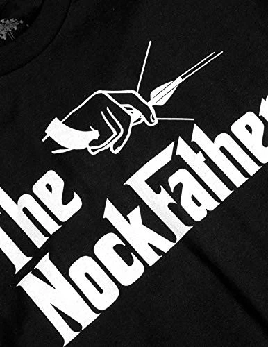 The Nockfather | Funny Bowhunter Bow Hunting Hunter Archery Joke T-Shirt For Men Women Dad Grandpa-(Adult,2XL) Black 4 The Nockfather | Funny Bowhunter Bow Hunting Hunter Archery Joke T-Shirt For Men Women Dad Grandpa-(Adult,2XL) Black - Image 2