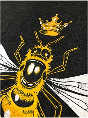 Queen Bee | Funny, Cute, Cool Boss Lady Crown Alpha Top, Women's V-Neck T-Shirt 4 Queen Bee | Funny, Cute, Cool Boss Lady Crown Alpha Top, Women's V-Neck T-Shirt - Image 2