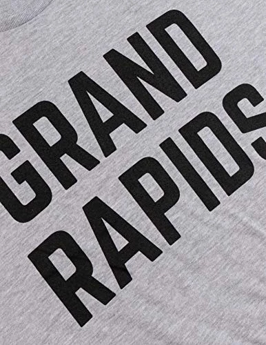 Grand Rapids | Classic Retro City Grey West Michigan MI Lake Men Women T-Shirt-(Adult,XL) 7 Grand Rapids | Classic Retro City Grey West Michigan MI Lake Men Women T-Shirt-(Adult,XL) - Image 5