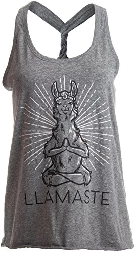 Llamaste | Cute, Funny Yoga Llama Namaste Workout Racerback Tank Top For Women 3 Llamaste | Cute, Funny Yoga Llama Namaste Workout Racerback Tank Top For Women