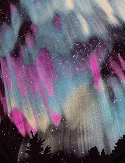 Northern Lights | Aurora Nature Art Outdoors Arctic Sky Spiritual Women V-Neck T-Shirt Top -T-Shirt Store 51QHzmHor6L