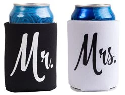 Mr. & Mrs. | Matching Newlywed Wedding Baseball Caps And Beer Holder (Coolie) -T-Shirt Store 51UagqxvMPL