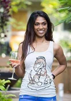 Tea Rex | Funny, Cute T-Rex Women's Workout Work-Out Exercise Fitness Tank Top -T-Shirt Store 51WSTcO4dlL 2