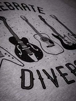 Celebrate Diversity | Funny Guitar Player Musician Music Joke Men Women T-Shirt -T-Shirt Store 51ZiQip1frL