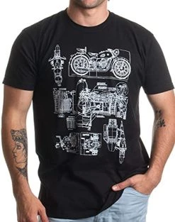 M-72 Motorcycle Engine Blow Out Diagram | Mechanic Schematic Art Unisex T-Shirt -T-Shirt Store 51ak3HTWIL. AC