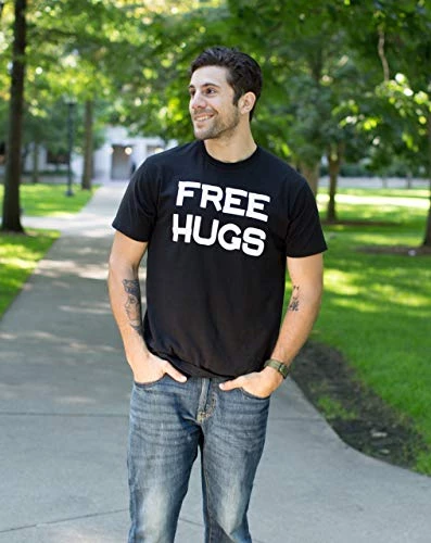 Free HUGS | Cute, Funny Optimist Humanist Silly Hugging Men Women T-Shirt 5 Free HUGS | Cute, Funny Optimist Humanist Silly Hugging Men Women T-Shirt - Image 3
