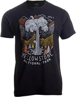 Yellowstone National Park | Geographic Poster Print Travel Art Men Women T-Shirt -T-Shirt Store 51e8NLWny9L. AC
