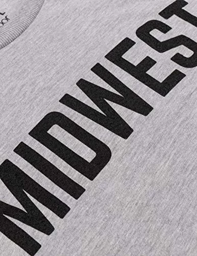 Midwest | Classic Retro City Grey Midwestern America Vintage Men Women T-Shirt-(Adult,3XL) 6 Midwest | Classic Retro City Grey Midwestern America Vintage Men Women T-Shirt-(Adult,3XL) - Image 4