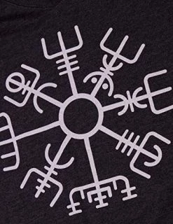 Vegvisir | Nordic Viking Rune Compass Norse Germanic Icelandic Pagan Magic Symbol Women Top T-Shirt -T-Shirt Store 51glbg789lL