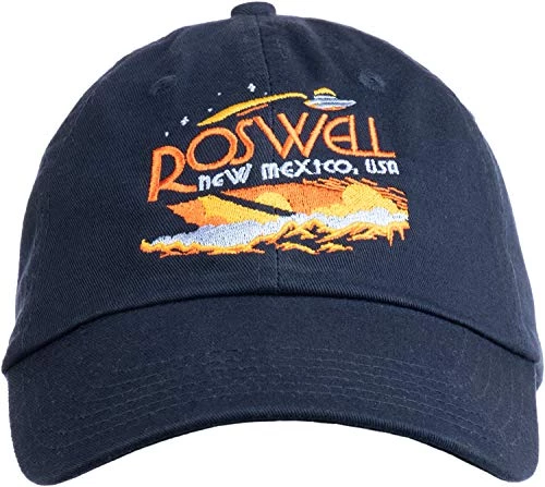 Roswell, NM Tourism | Funny Alien Extraterrestrial UFO Saucer Men Women Baseball Cap Dad Hat Navy Blue 3 Roswell, NM Tourism | Funny Alien Extraterrestrial UFO Saucer Men Women Baseball Cap Dad Hat Navy Blue