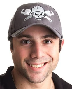 Ann Arbor T-shirt Co. Roughneck Skull & Wrenches | Oilfield Worker Hat, Fracking, Oil Baseball Cap Grey 10 Ann Arbor T-shirt Co. Roughneck Skull & Wrenches | Oilfield Worker Hat, Fracking, Oil Baseball Cap Grey -T-Shirt Store 51hOTHswXOL