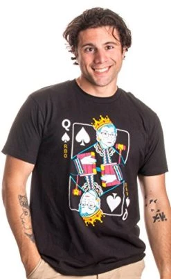 Queen R.B.G. Funny Progressive Liberal Ruth Bader Ginsburg Unisex RBG T-Shirt-(Adult,S) Black