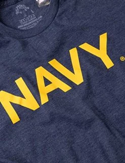 Navy Chest Print & U.S. Military Sleeve Flag | Naval Veteran Sailor Style Shirt -T-Shirt Store 51kAE2BECdL 1
