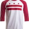 Washington, DC Flag | D.C. Capitol Raglan Shirt, Baseball T-Shirt For Men Women 2 Washington, DC Flag | D.C. Capitol Raglan Shirt, Baseball T-Shirt For Men Women -T-Shirt Store 51lBw6e3FCL