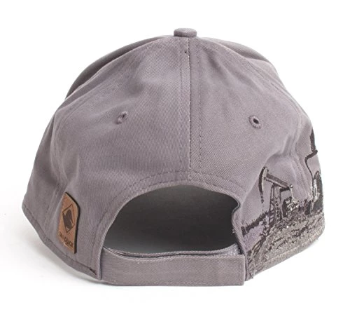 Ann Arbor T-shirt Co. Roughneck Skull & Wrenches | Oilfield Worker Hat, Fracking, Oil Baseball Cap Grey 5 Ann Arbor T-shirt Co. Roughneck Skull & Wrenches | Oilfield Worker Hat, Fracking, Oil Baseball Cap Grey - Image 3