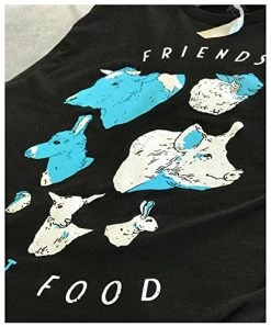 Friends Not Food | Cute Vegetarian Veg Vegan Animal Art For Women Or Men T-Shirt-(Adult,L) Black 8 Friends Not Food | Cute Vegetarian Veg Vegan Animal Art For Women Or Men T-Shirt-(Adult,L) Black -T-Shirt Store 51lt4fwG7CL