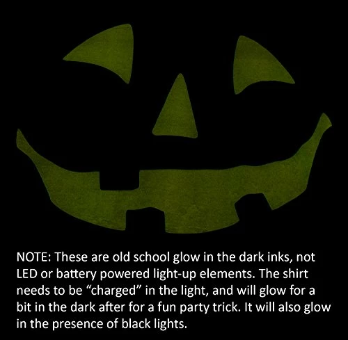 Glow In The Dark Jack O' Lantern Face | Halloween Pumpkin Costume Unisex T-Shirt 5 Glow In The Dark Jack O' Lantern Face | Halloween Pumpkin Costume Unisex T-Shirt - Image 3